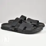 Sandales Chypre en cuir noir p.45 - Hermès Dressingment Votre
