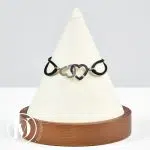 Bracelet Double Coeurs R13 en or blanc - Dinh Van Dressingment Votre