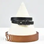 Bracelet Behapi en cuir noir t.3 - Hermès Dressingment Votre