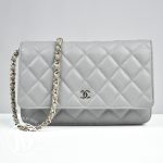 Wallet On Chain (WOC) cuir caviar gris - Chanel Dressingment Votre