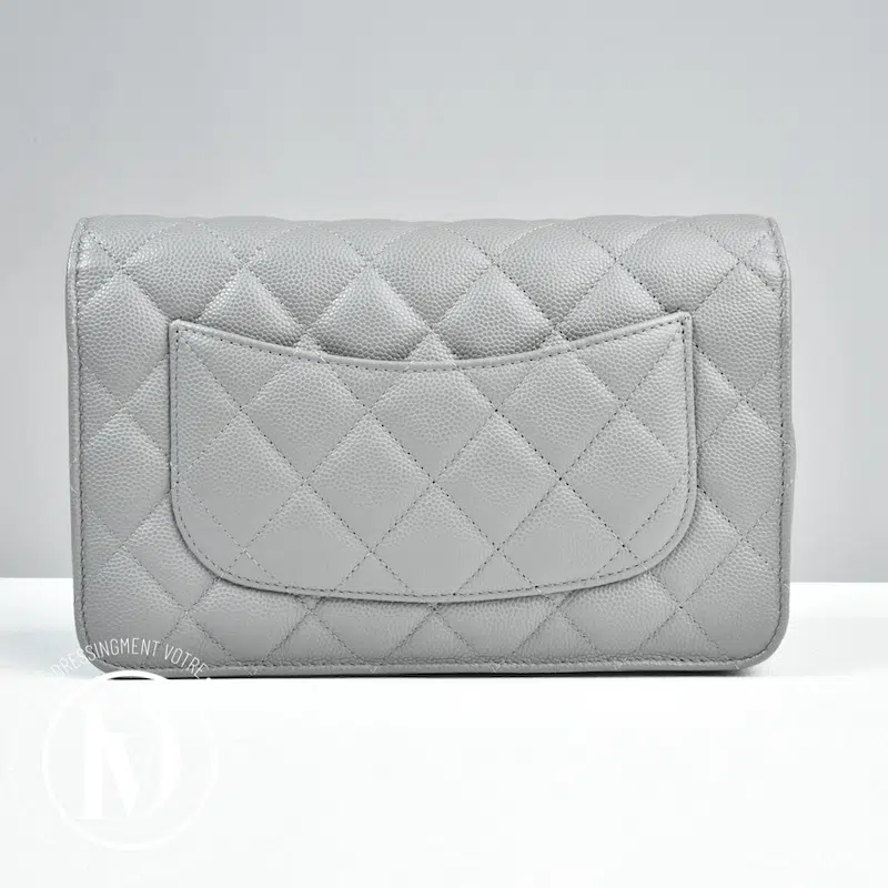 Wallet On Chain (WOC) cuir caviar gris - Chanel Wallet On Chain (WOC) cuir caviar gris - Chanel – Image 5