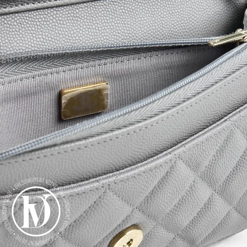 Wallet On Chain (WOC) cuir caviar gris - Chanel Wallet On Chain (WOC) cuir caviar gris - Chanel – Image 11