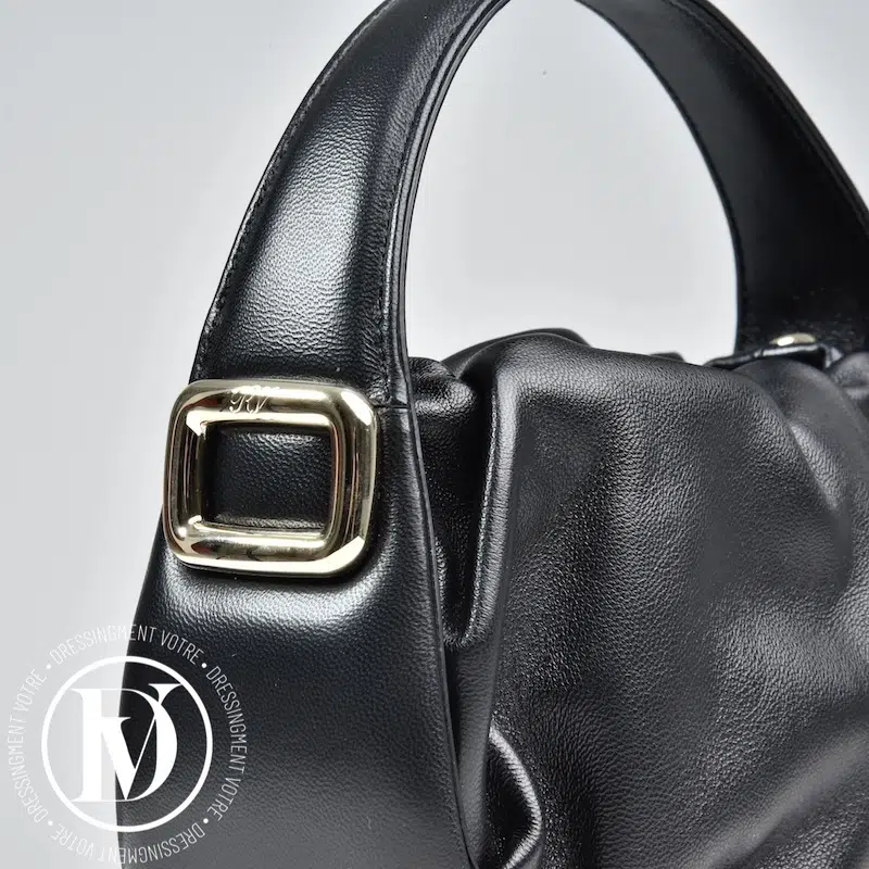 Petit sac en cuir noir - Roger Vivier Petit sac en cuir noir - Roger Vivier – Image 4