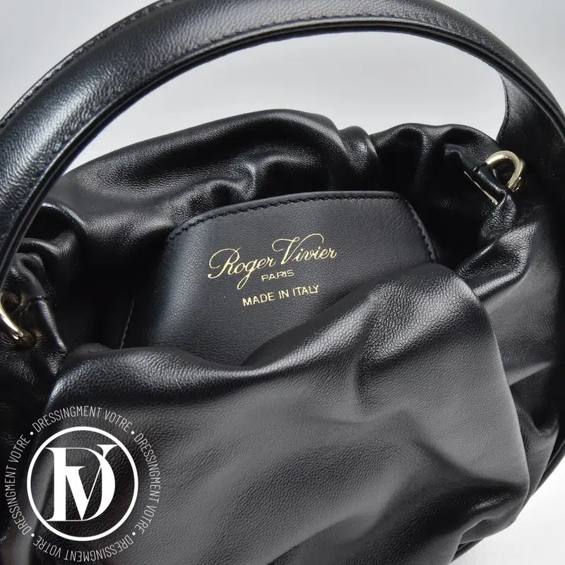 Petit sac en cuir noir - Roger Vivier Petit sac en cuir noir - Roger Vivier – Image 7