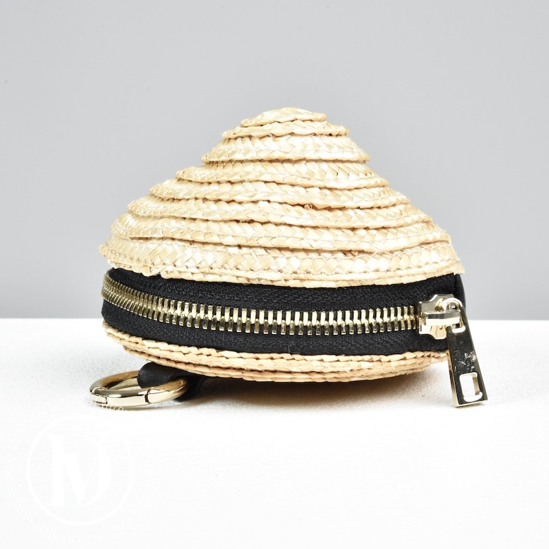Porte-monnaie en raphia "Anna" - Maison Michel Porte-monnaie en raphia "Anna" - Maison Michel Dressingment Votre