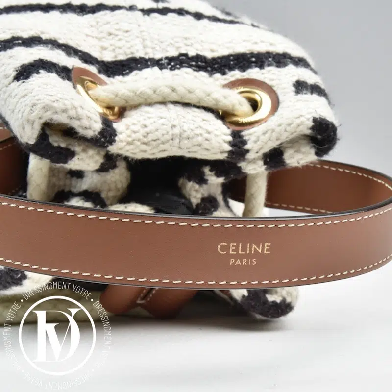 Sac seau Teen textile - Céline Sac seau Teen textile - Céline – Image 5