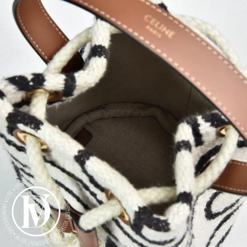 Sac seau Teen textile - Céline Sac seau Teen textile - Céline – Image 6