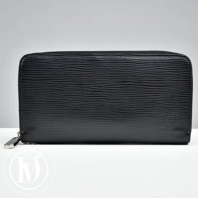 Portefeuille Zippy en cuir épi noir - Louis Vuitton Portefeuille Zippy en cuir épi noir - Louis Vuitton Dressingment Votre
