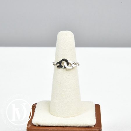 Bague chaîne Menottes en or blanc t.51 - Dinh Van