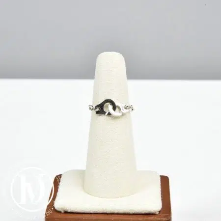Bague chaîne Menottes en or blanc t.51 - Dinh Van