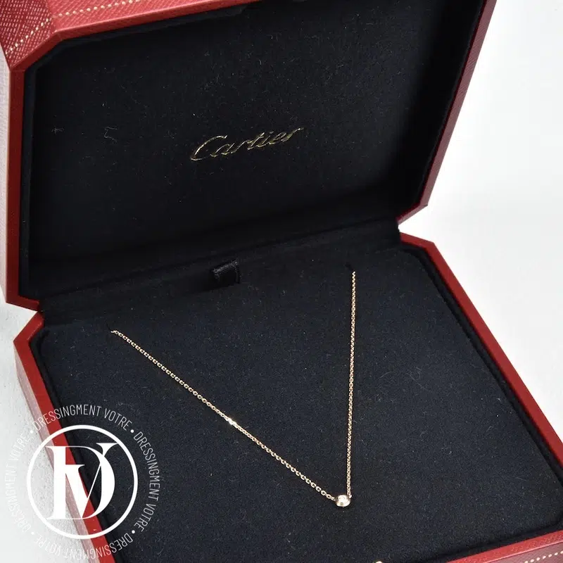 Collier Cartier d'Amour mini modèle en or rose - Cartier Collier Cartier d'Amour mini modèle en or rose - Cartier – Image 2