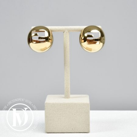 Boucles d’oreilles Sphera en métal doré - Fendi