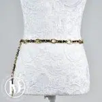 Ceinture vintage plaqué or et cuir noir t.90 - Chanel Dressingment Votre