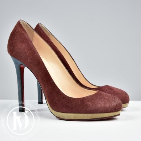 Escarpins Neofilo 120 suède tricolore p.37 - Christian Louboutin