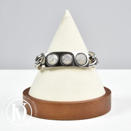 Bracelet gourmette City en laiton argent - Balenciaga