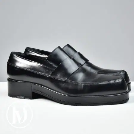 Mocassins Gatsby en cuir noir p.38 - Hermès