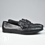 Mocassins Honest en cuir noir p.38 - Hermès Dressingment Votre