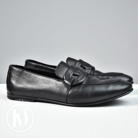 Mocassins Honest en cuir noir p.38 - Hermès