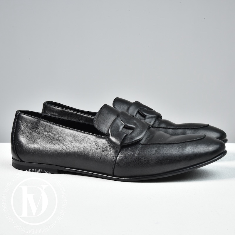 Mocassins Honest en cuir noir p.38 - Hermès Mocassins Honest en cuir noir p.38 - Hermès Dressingment Votre