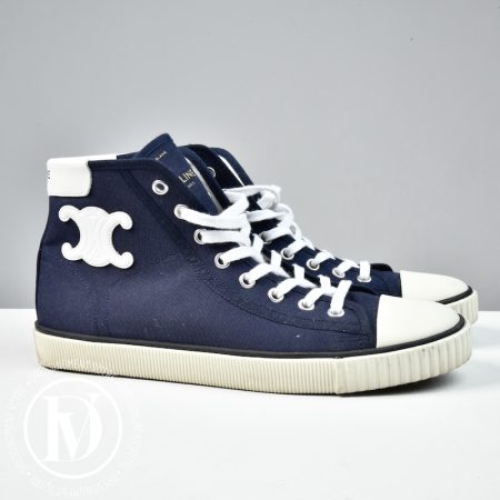 Baskets Triomphe en toile bleu marine p.38 - Céline