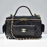 Vanity Cargo en cuir caviar noir - Chanel Dressingment Votre