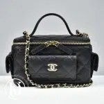 Vanity Cargo en cuir caviar noir - Chanel Dressingment Votre
