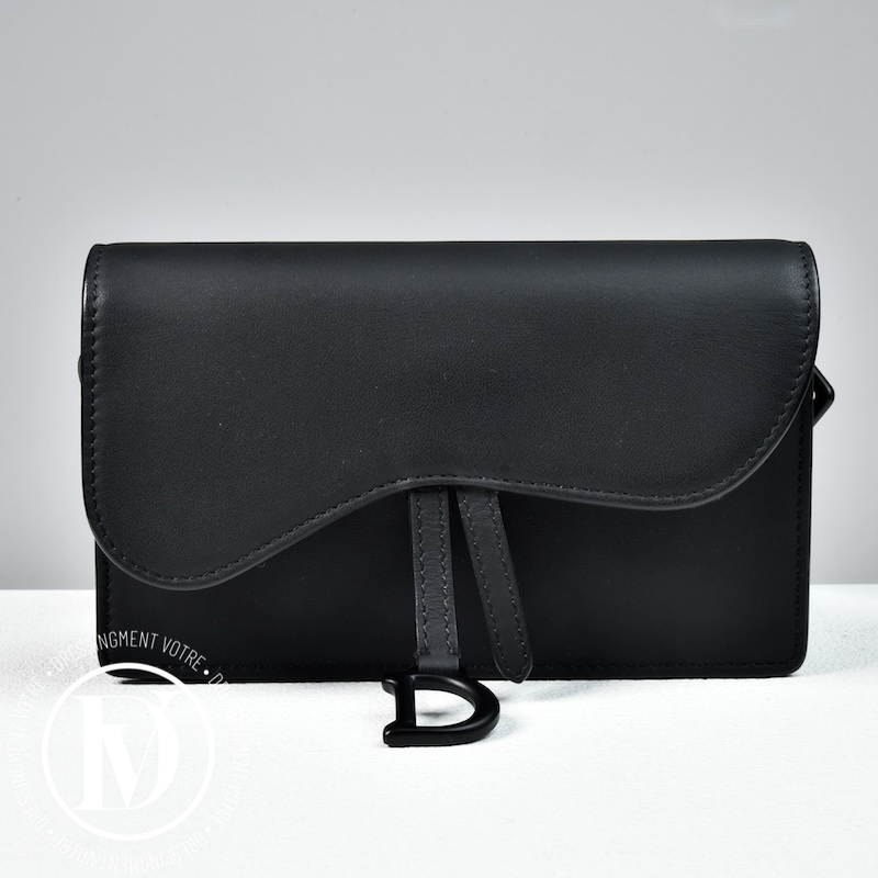 Pochette ceinture Saddle full black - Dior Pochette ceinture Saddle full black - Dior Dressingment Votre