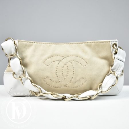 Petit sac Olsen en toile et cuir - Chanel
