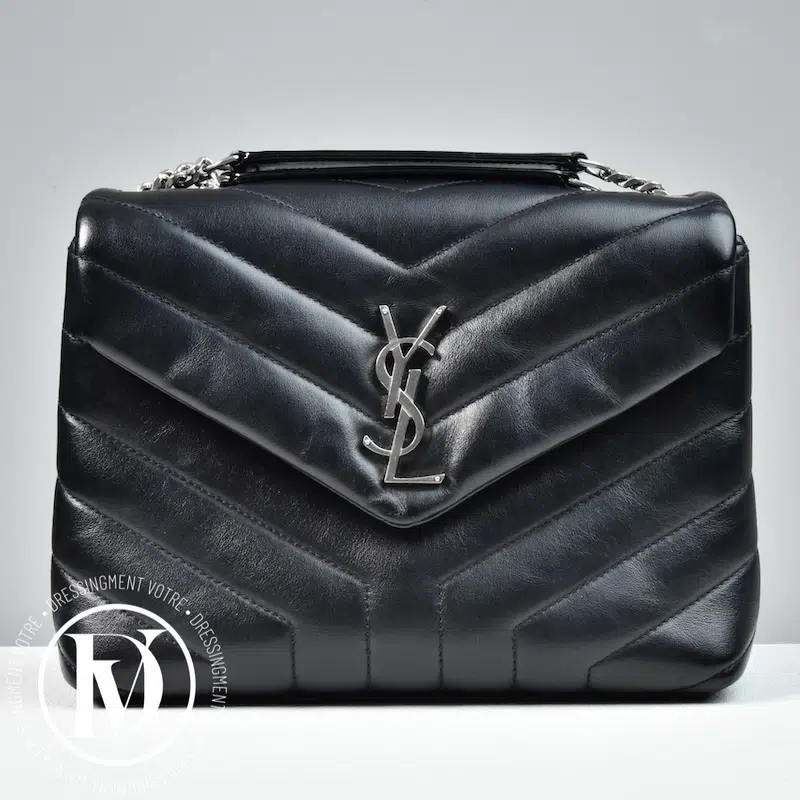 Sac Loulou small en cuir chevrons noir - Saint Laurent Sac Loulou small en cuir chevrons noir - Saint Laurent Dressingment Votre