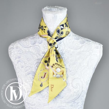 Mitzah ABCDior en soie jaune - Dior