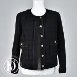 Veste en laine noir t.38 - Chanel Dressingment Votre