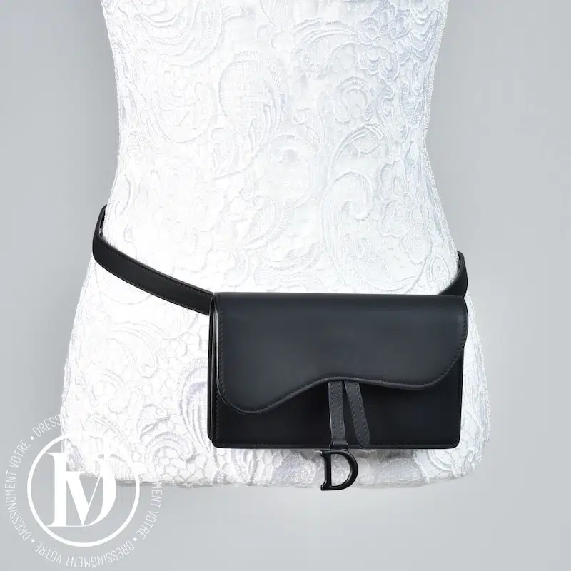 Pochette ceinture Saddle full black - Dior Pochette ceinture Saddle full black - Dior – Image 2