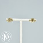 Puces d'oreilles CD Navy en métal doré - Dior Dressingment Votre