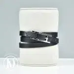 Bracelet Hapi 4 tours en cuir noir t.M - Hermès Dressingment Votre