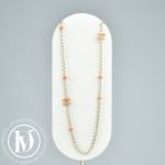 Sautoir CC en métal doré et perles - Chanel Dressingment Votre