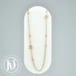 Sautoir CC en métal doré et perles - Chanel Dressingment Votre