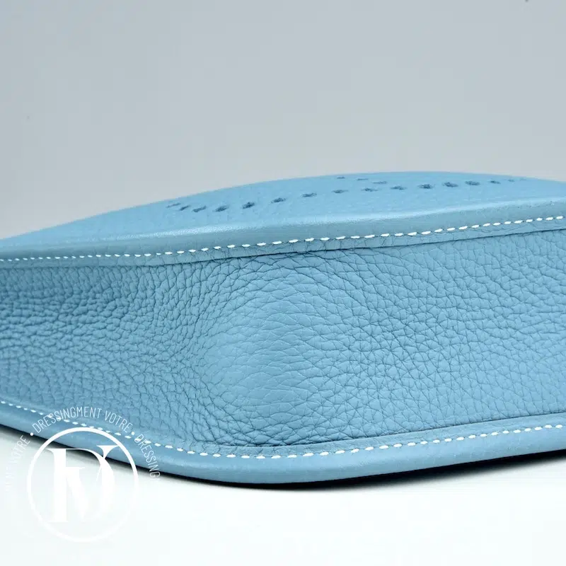 Sac Mini Evelyne en cuir New Bleu Jean - Hermès Sac Mini Evelyne en cuir New Bleu Jean - Hermès – Image 6