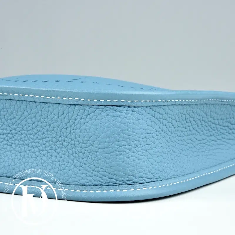 Sac Mini Evelyne en cuir New Bleu Jean - Hermès Sac Mini Evelyne en cuir New Bleu Jean - Hermès – Image 7