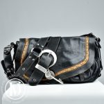 Sac Gaucho en cuir marron foncé - Dior Dressingment Votre