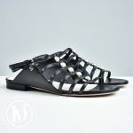 Sandales en cuir noir et perles p.38C - Chanel Dressingment Votre