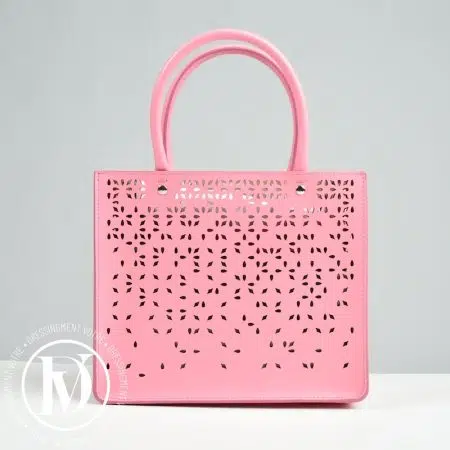 Sac Garance 16 en cuir rose - Alaïa