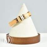 Bracelet Charnière émail uni et métal doré PM - Hermès Dressingment Votre