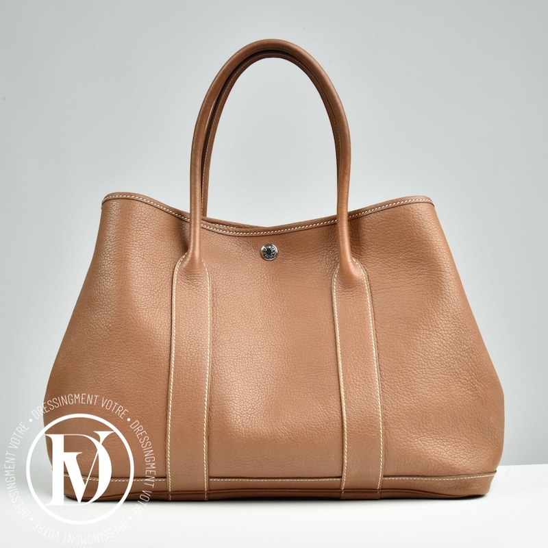 Sac Garden Party 36 en cuir Negonda gold - Hermès Dressingment Votre