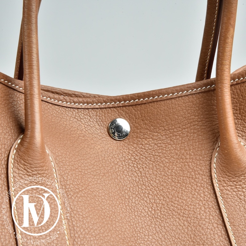 Sac Garden Party 36 en cuir Negonda gold - Hermès Sac Garden Party 36 en cuir Negonda gold - Hermès – Image 4