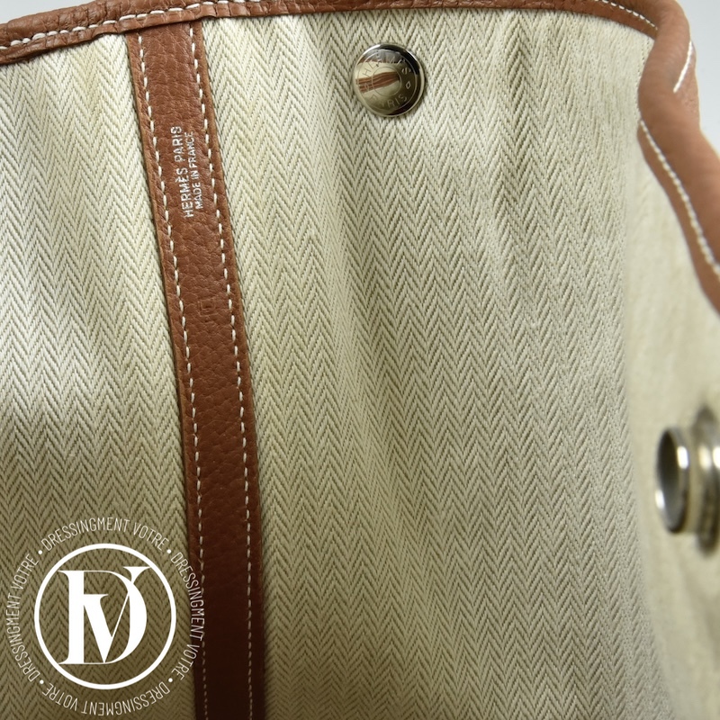 Sac Garden Party 36 en cuir Negonda gold - Hermès Sac Garden Party 36 en cuir Negonda gold - Hermès – Image 8