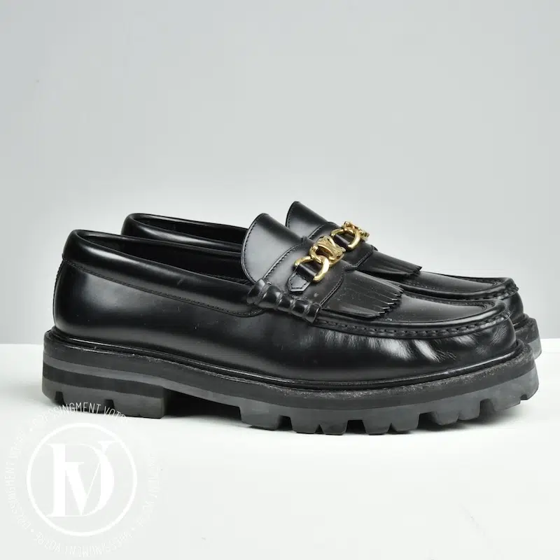 Mocassins Margaret Triomphe en cuir noir p.38 - Céline Mocassins Margaret Triomphe en cuir noir p.38 - Céline