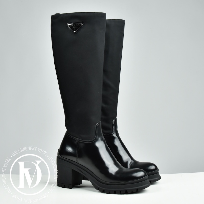Bottes Re-Nylon noires p.39 - Prada Bottes Re-Nylon noires p.39 - Prada Dressingment Votre