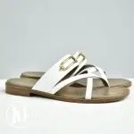 Sandales Claire en cuir blanc p.38 - Hermès Dressingment Votre