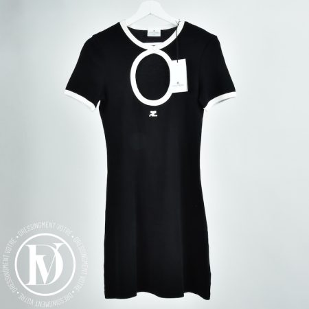 Robe Circle Dry noire t.M - Courrèges