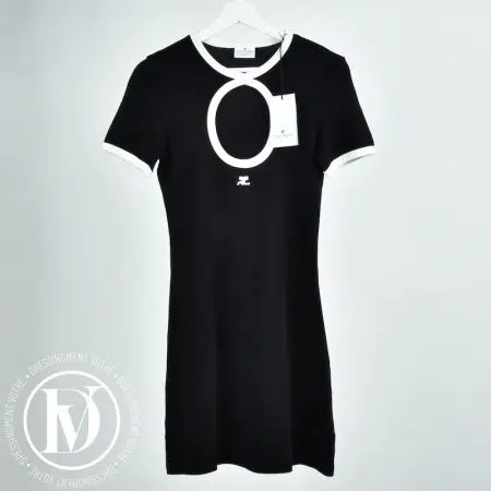Robe Circle Dry noire t.M - Courrèges